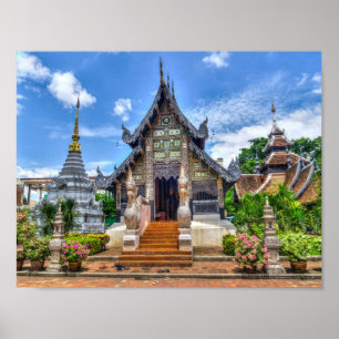 chiang mai temple poster