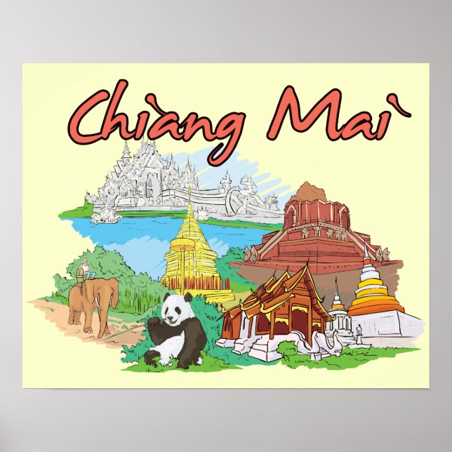 Chiang Mai, Thailand Poster (Front)