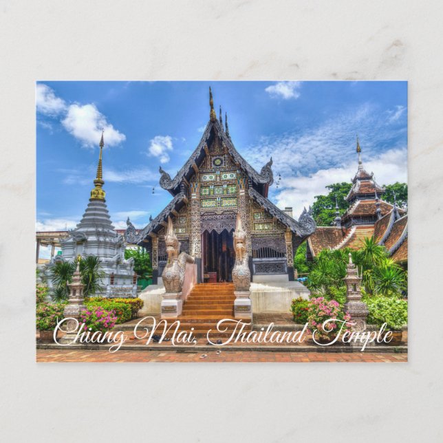 Chiang Mai Thailand Temple  Photo Postcard (Front)