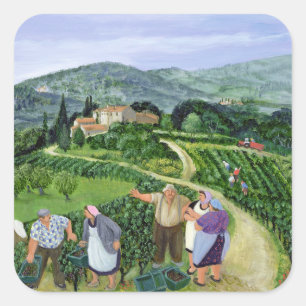 Chianti Classico Villa Trasqua Square Sticker
