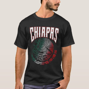 Chiapas Con El áGuila Mexicana SãMbolo Patrio T-Shirt