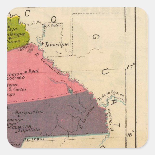 Chiapas, Mexico 2 Square Sticker (Front)