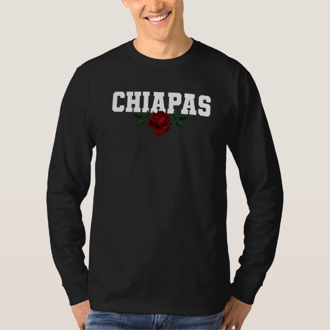Chiapas Mexico Bleeding Rose   T-Shirt (Front)