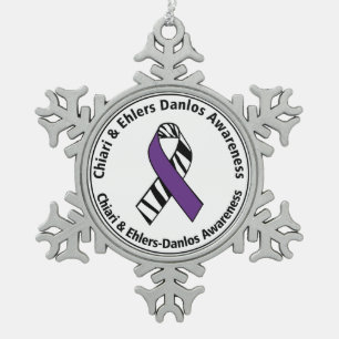 Chiari and Ehlers Danlos Awareness Ribbon Ornament