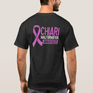 Chiari Malformation Awareness Family Purple Ribbon T-Shirt