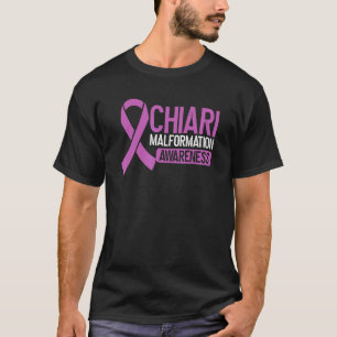 Chiari Malformation Awareness Family Purple Ribbon T-Shirt