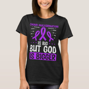 Chiari Malformation Awareness God Chiari Ribbon T-Shirt
