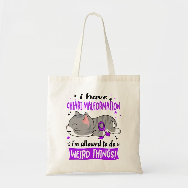 Chiari Malformation Awareness Month Ribbon Gifts Tote Bag (Front)