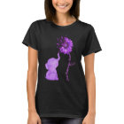 Chiari Malformation Awareness Purple Sunflower Ele