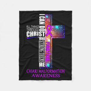 Chiari Malformation Awareness Shirt - Christmas Gi Fleece Blanket