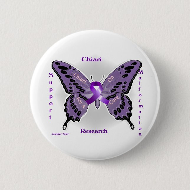 Chiari Malformation: Chiari On! 6 Cm Round Badge (Front)