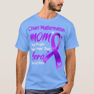 Chiari Malformation Mum I Raised Mine Ribbon Love T-Shirt