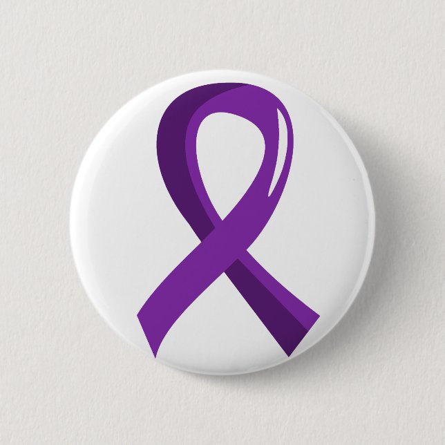 Chiari Malformation Purple Ribbon 3 6 Cm Round Badge (Front)