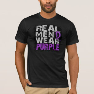 Chiari Malformation Real Men Wear Purple T-Shirt