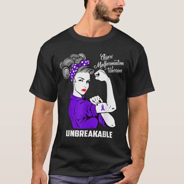Chiari Malformation Warrior Unbreakable Shirt Awar (Front)
