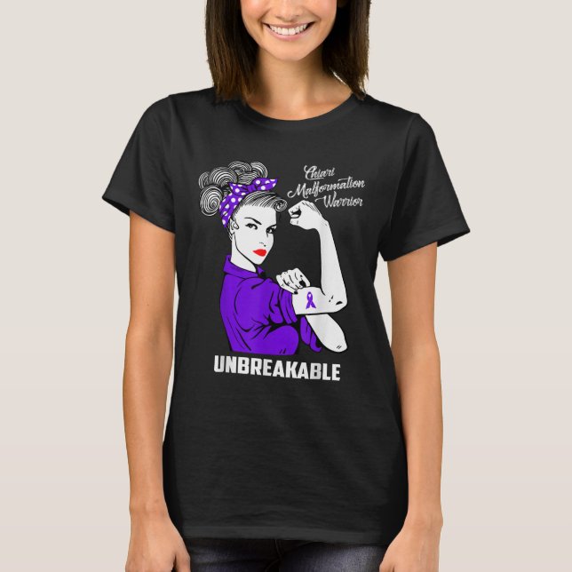 Chiari Malformation Warrior Unbreakable Shirt Awar (Front)