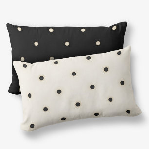Chiaroscuro Polka Dots Reversible 2-Sided Lumbar Cushion
