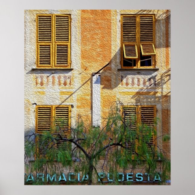 Chiavari Windows 'Oil Painting' Poster (Front)