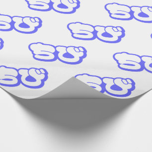 Chibi ちび Japanese Nihongo Hiragana Script Wrapping Paper