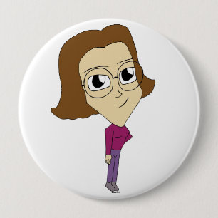 chibi 10 cm round badge
