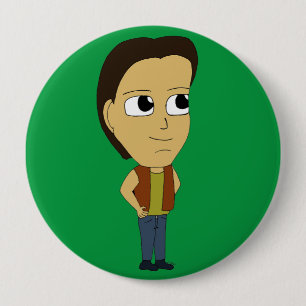 chibi 10 cm round badge
