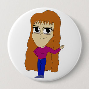 chibi    10 cm round badge