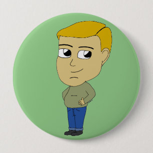 chibi    10 cm round badge