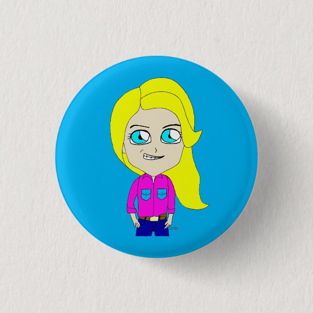 chibi     3 cm round badge (Front)