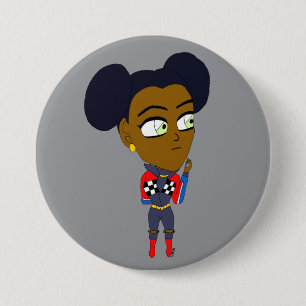 chibi 7.5 cm round badge