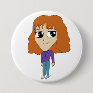 chibi 7.5 cm round badge