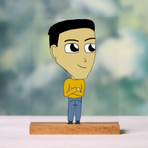 chibi acrylic sign