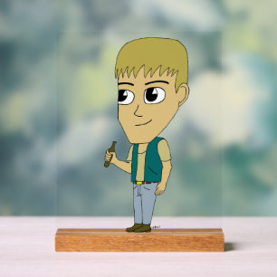 chibi    acrylic sign