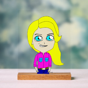 chibi     acrylic sign