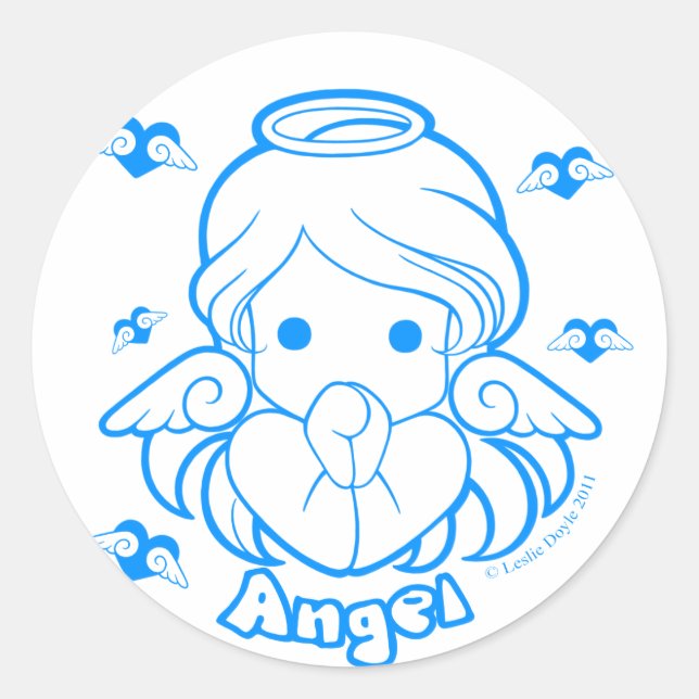 Chibi Angel Sticker (Front)