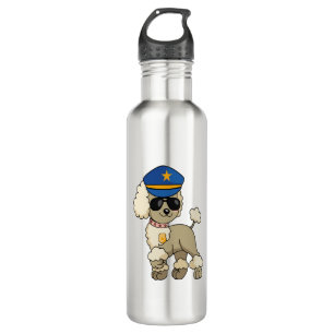 Chibi Anime Police Poodle Dog 710 Ml Water Bottle