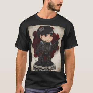 Chibi Armored COG‑Style Soldier  T-Shirt