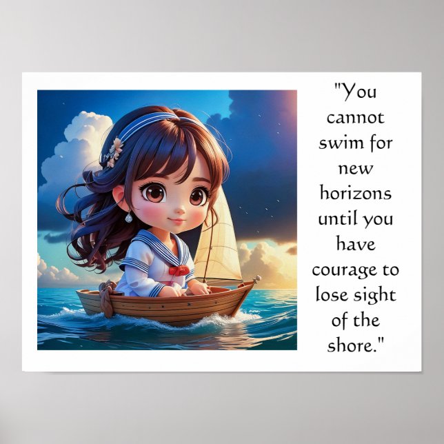 Chibi art inspirational  poster (Front)