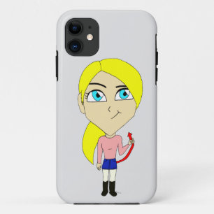chibi "bad" girl iPhone 11 case