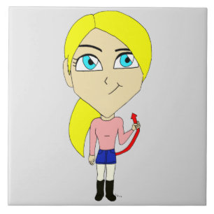 chibi "bad" girl   tile