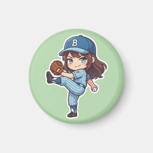 Chibi Baseball 2026 Edition - Pitcher Wind-up Magnet