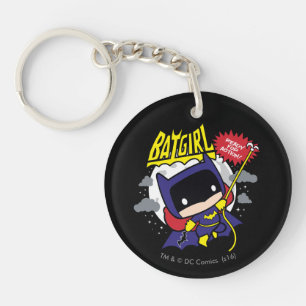 Chibi Batgirl Ready For Action Key Ring