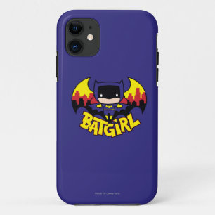 Chibi Batgirl With Gotham Skyline & Logo iPhone 11 Case