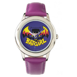 Chibi Batgirl With Gotham Skyline & Logo Watch