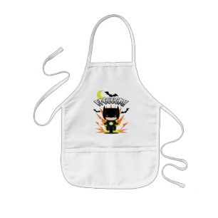 Chibi Batman Batcycle Kids Apron