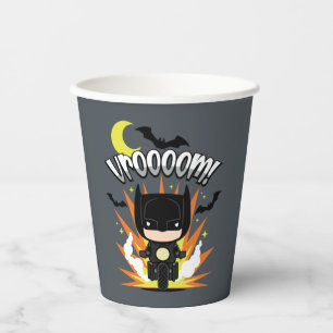 Chibi Batman Batcycle Paper Cups