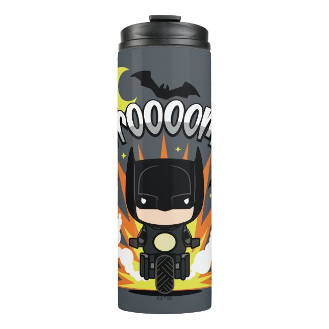 Chibi Batman Batcycle Thermal Tumbler (Front)