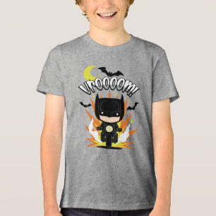 Chibi Batman Batcycle Tri-Blend Shirt