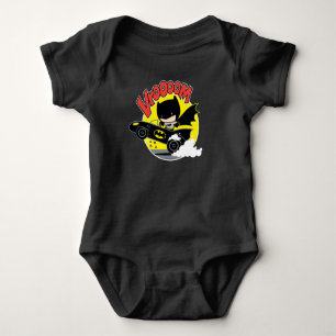 Chibi Batman In The Batmobile Baby Bodysuit