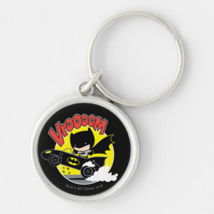 Chibi Batman In The Batmobile Key Ring