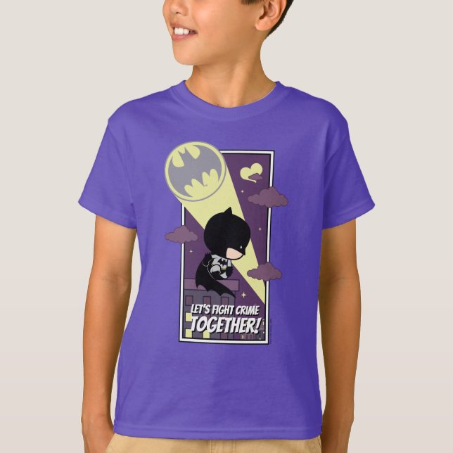 Chibi Batman - Let's Fight Crime Together T-Shirt (Front)